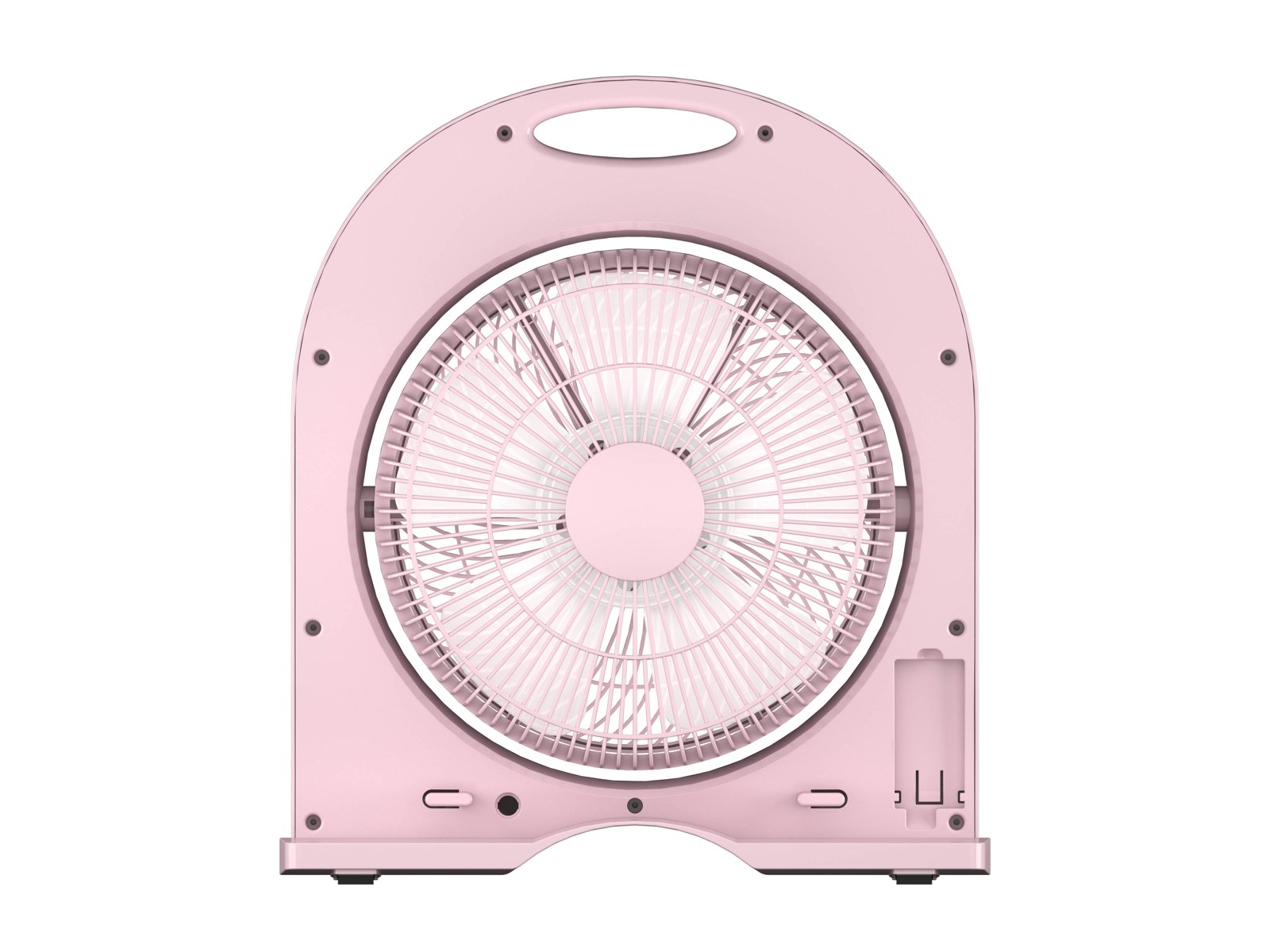 CASCADE Rechargeable Capri Fan 12" in Pink — view 3