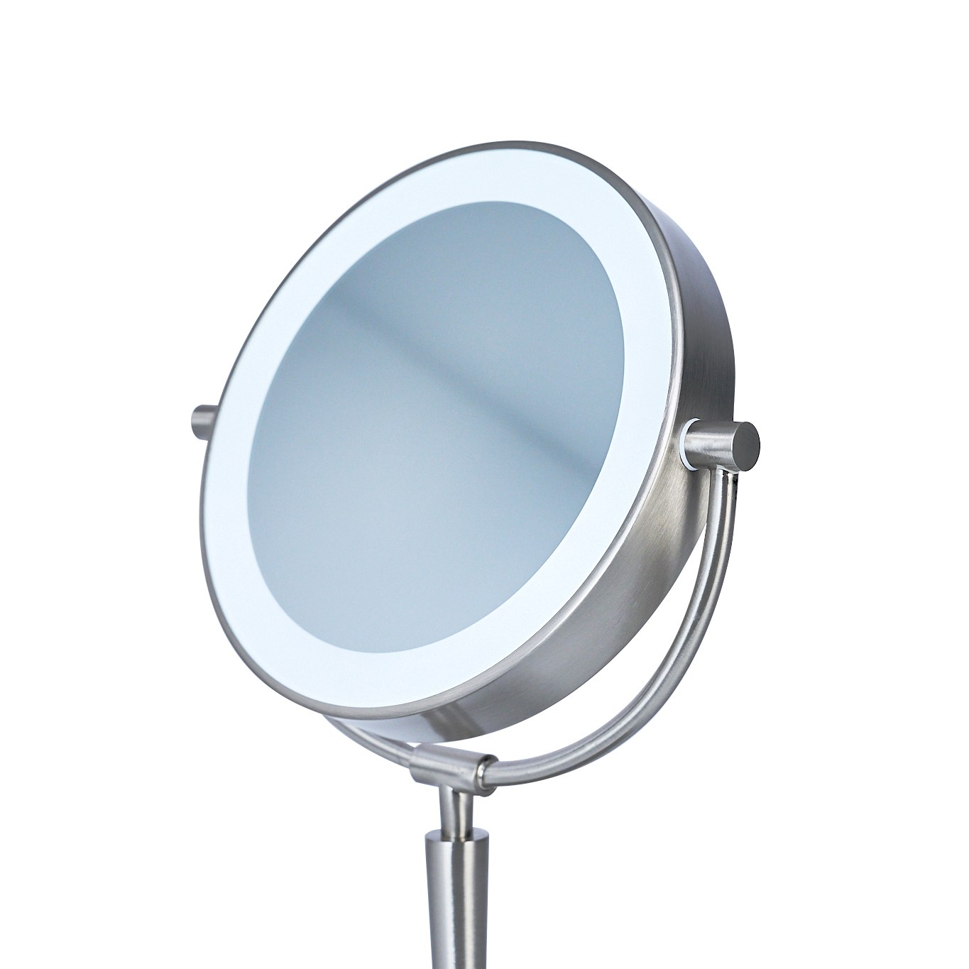 SUNTER 1x/10x Rechargeable Vanity Mirror in Brushed Metal — view 2