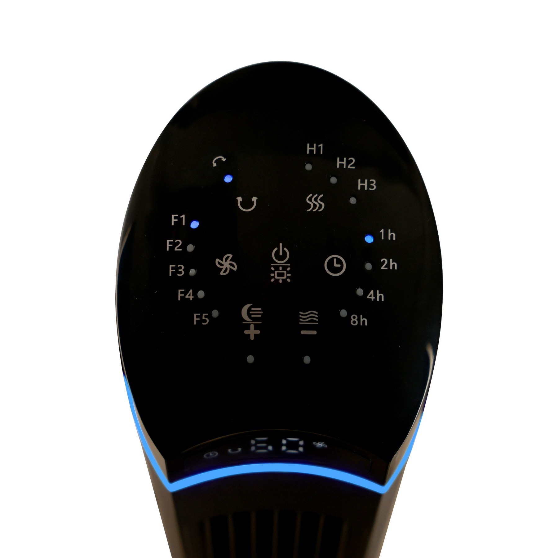 CASCADE Arc One 40" Fan and 1500 Watt Ceramic Heater Combo in Black — view 7