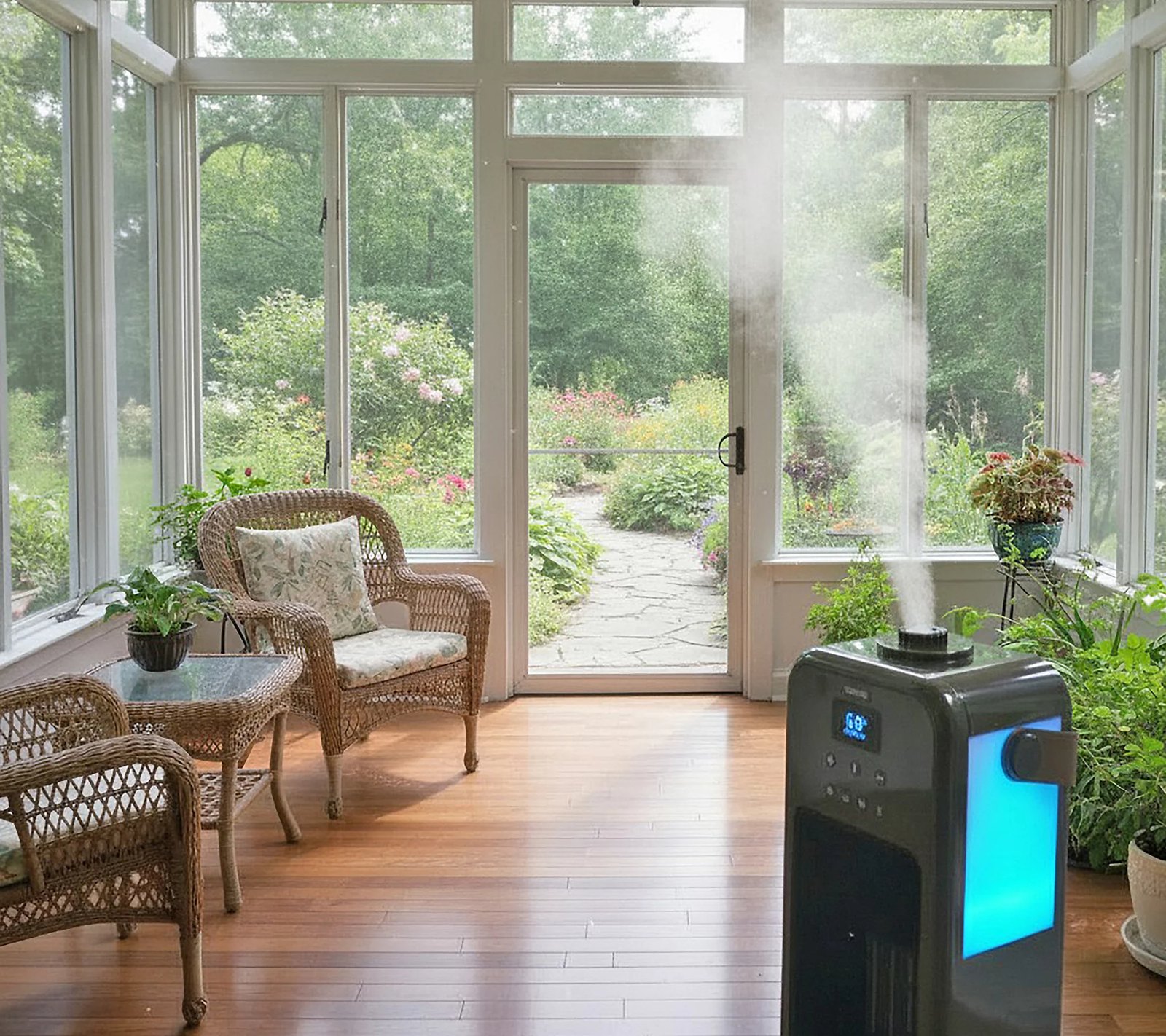 CASCADE 1500 Watt Ceramic Heater and Humidifier Combo in Black — view 14