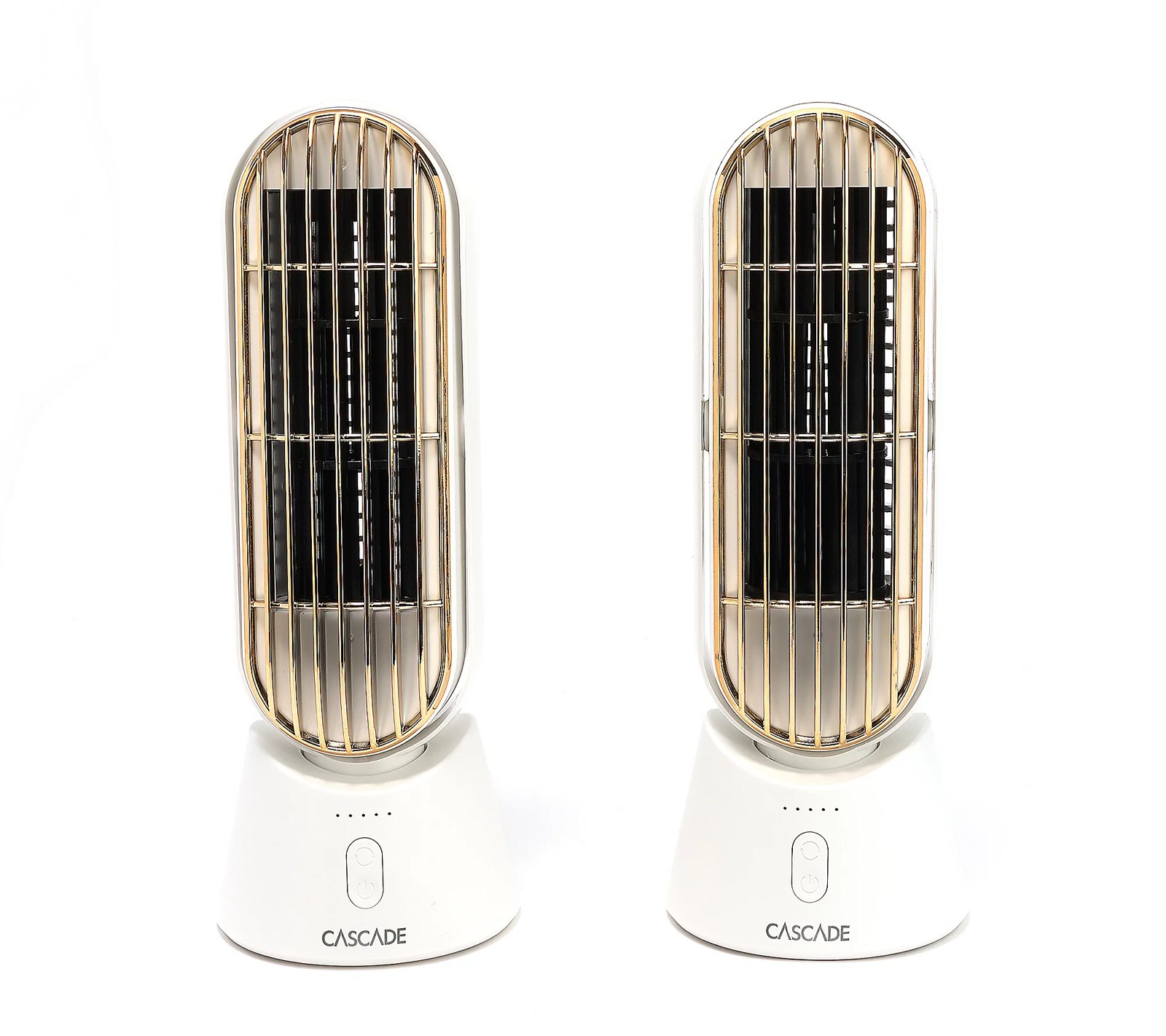 CASCADE Rechargeable 10" Fan in White