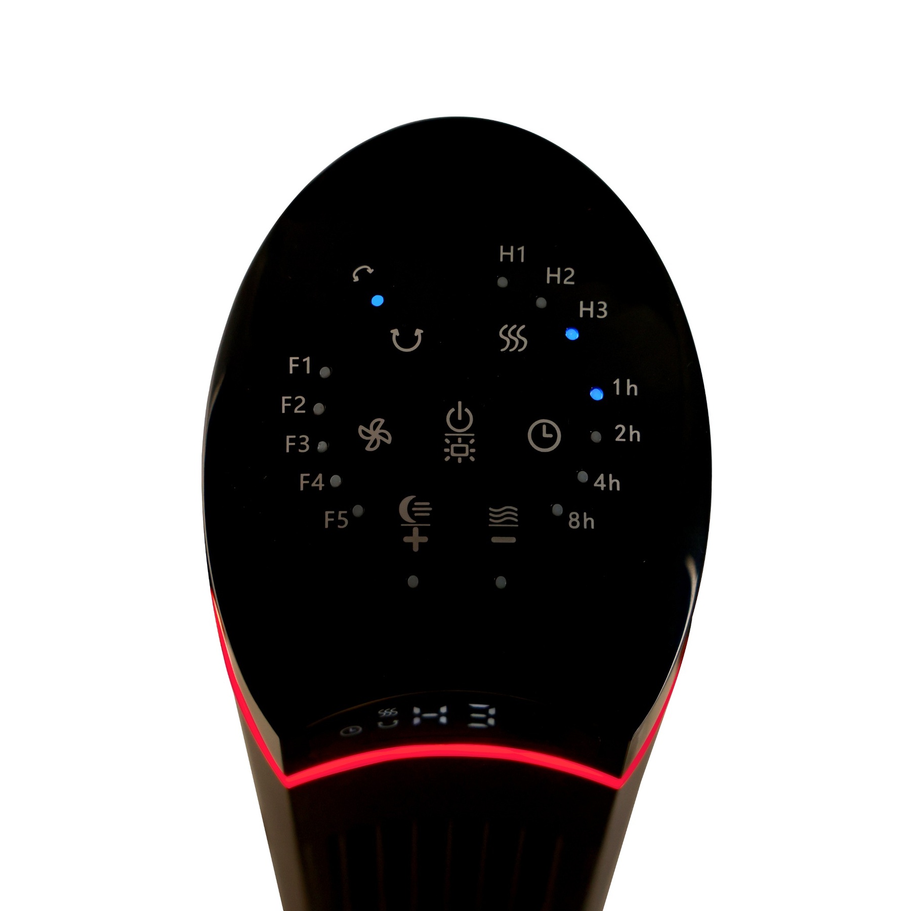CASCADE Arc One 40" Fan and 1500 Watt Ceramic Heater Combo in Black — view 8